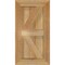 Ekena Millwork Framed Board-n-Batten Shutters w/Z-Bar, Rough Sawn Western Red Cedar, 10 3/4W x 20H, PR RBF06Z11X020RWR - alternate 3